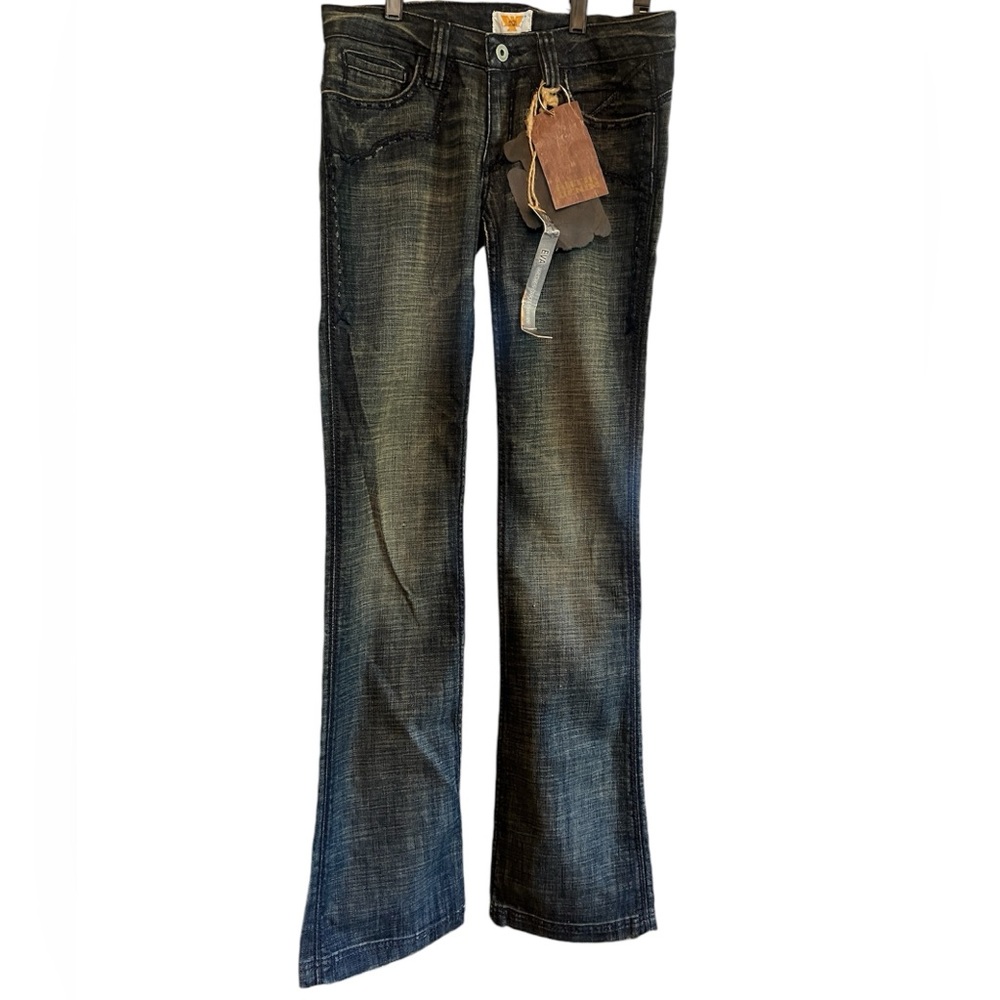 Women’s ANTIK DENIM Eva Low rise 5 pocket boot cut jeans